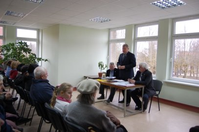 Vyko susitikimas su Kavarsko bendruomenės nariais