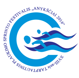 Aiškūs tarptautinio plaukimo sprinto festivalio „Anykščiai 2016“ dalyviai