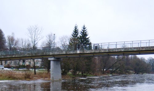 Informacija dėl pėsčiųjų tilto per Šventąją rekonstrukcijos darbų