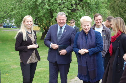 Anykščiuose lankėsi Lietuvos Respublikos Prezidentė Dalia Grybauskaitė