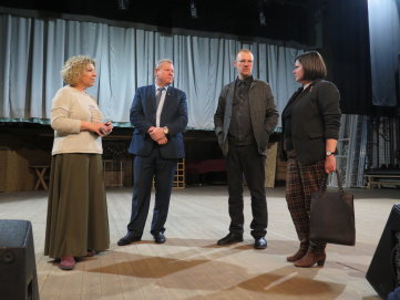 Anykščiuose lankėsi Lietuvos nacionalinio dramos teatro vadovybė