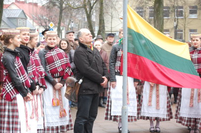 Kovo 11-oji – su patrankos salvėmis, linkėjimais Anykščiams ir Lietuvai 