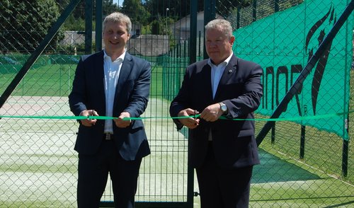 Anykščių miesto stadione atidaryti lauko teniso kortai 